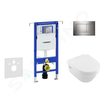 Geberit 111.355.00.5 NB6 - Modul pro závěsné WC s tlačítkem Sigma30, lesklý chrom/chrom mat + Vi