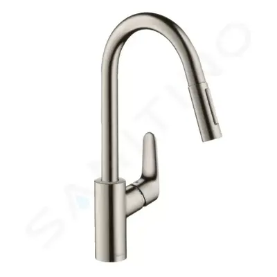 Hansgrohe 31815800 - Dřezová baterie s výsuvnou sprškou, vzhled nerezu