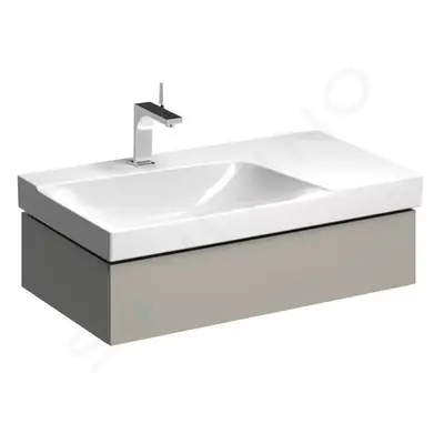 Geberit 500.513.00.1 - Skříňka pod umyvadlo 90 cm s odkládací plochou, zásuvka s LED svítidlem, 