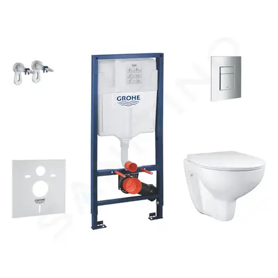 Grohe SANI15BB1101 - Set předstěnové instalace, klozetu a Slim sedátka Bau Ceramic, softclose, t