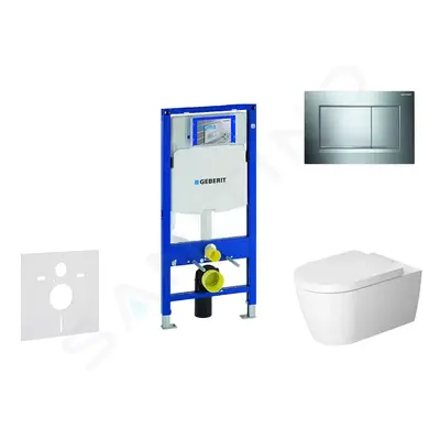 Geberit 111.300.00.5 NM6 - Modul pro závěsné WC s tlačítkem Sigma30, lesklý chrom/chrom mat + Du