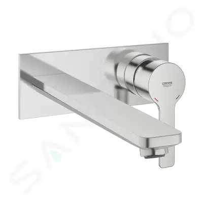 Grohe 23444DC1 - Umyvadlová baterie L pod omítku, 2-otvorová instalace, supersteel