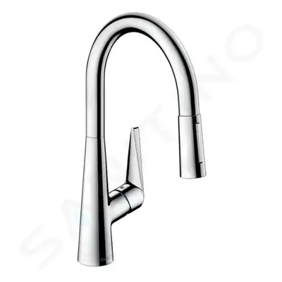 Hansgrohe 72817000 - Dřezová baterie s výsuvnou sprškou, EcoSmart, chrom