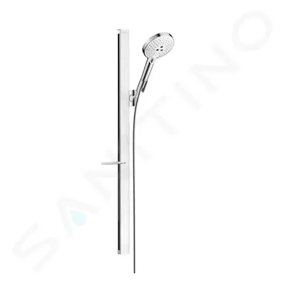 Hansgrohe 27648400 - Sprchová souprava 120, 3 proudy, sprchová tyč 90 cm, bílá/chrom