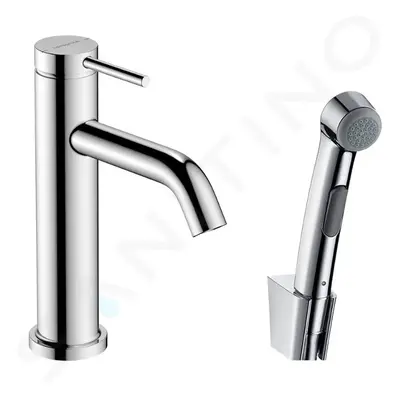 Hansgrohe 73211000 - Umyvadlová baterie s výpustí Push-Open a bidetovou sprškou, EcoSmart, chrom