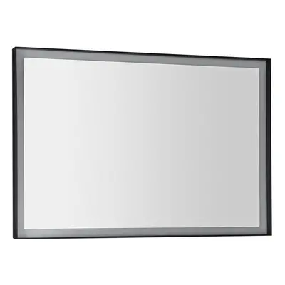 Sapho SORT zrcadlo s LED osvětlením 100x70cm, černá mat