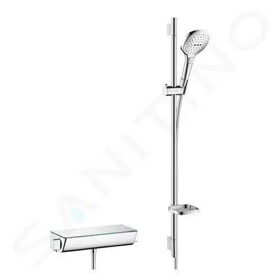 Hansgrohe 27039400 - Sprchový set 120 s termostatem Ecostat Select, 3 proudy, bílá/chrom