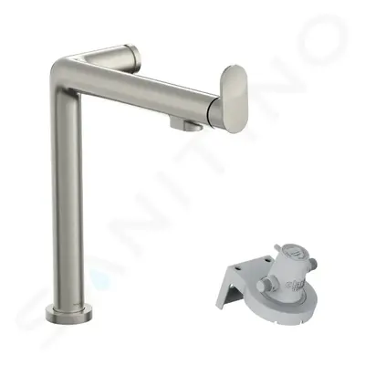 Hansgrohe 76804800 - Dřezová baterie s filtrační hlavicí, vzhled nerezu