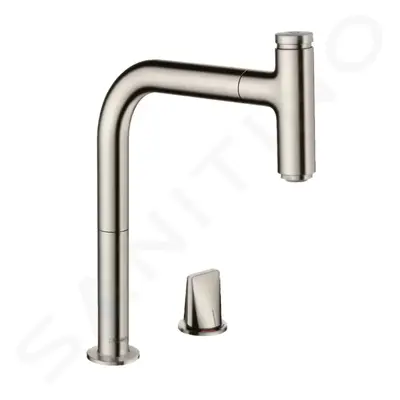 Hansgrohe 73804800 - Dřezová baterie M7119-H200 s výsuvnou sprškou, 2-otvorová instalace, sBOX, 