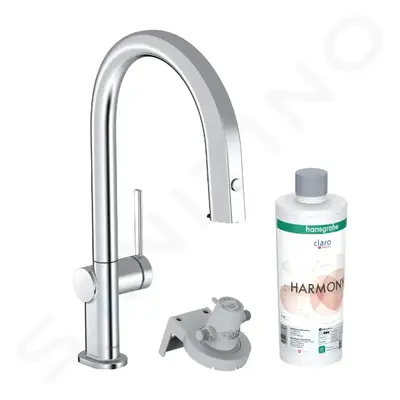 Hansgrohe 76800000 - Dřezová baterie s výsuvnou koncovkou a filtrací, sBox, chrom