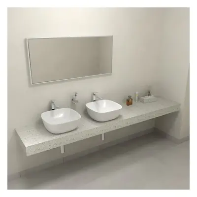 Sapho TAILOR rockstone deska 230x50 cm, provedení límce L