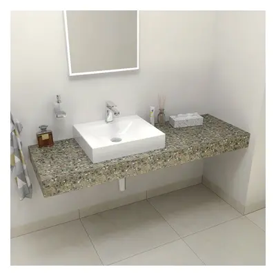 Sapho TAILOR rockstone deska 120x50 cm, provedení límce L