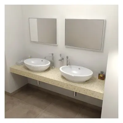 Sapho TAILOR rockstone deska 180x50 cm, provedení límce F