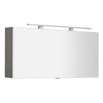 Sapho CLOE galerka s LED osvětlením 120x50x18cm, dub stříbrný