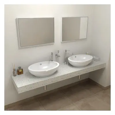 Sapho TAILOR rockstone deska 190x50 cm, provedení límce L