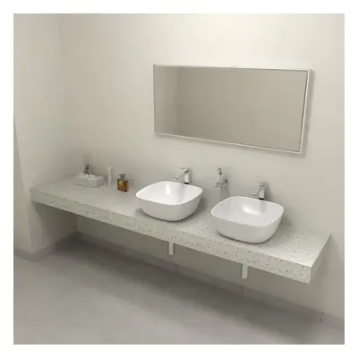 Sapho TAILOR rockstone deska 230x50 cm, provedení límce R