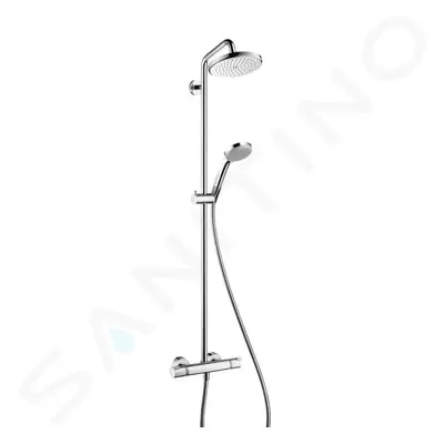 Hansgrohe 27185000 - Sprchový set Showerpipe s termostatem, 22 cm, 4 proudy, chrom