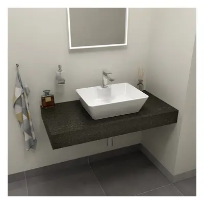 Sapho TAILOR rockstone deska 100x50 cm, provedení límce L