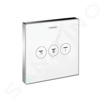 Hansgrohe 15736400 - Ventil pod omítku pro 3 spotřebiče, bílá/chrom