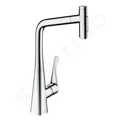 Hansgrohe 73820000 - Dřezová baterie Metris Select s výsuvnou sprškou, chrom