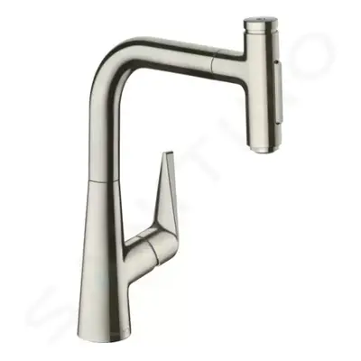 Hansgrohe 72824800 - Dřezová baterie s výsuvnou sprškou, vzhled nerezu