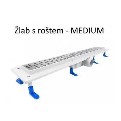 HOPA Odtokový žlab STANDARTline 400 mm do prostoru s roštem Medium