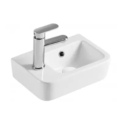 Olsen spa Umývátko PICCOLO 37 × 24,5 × 13,5 cm s otvorem na baterii - vlevo - OLKLT10100L