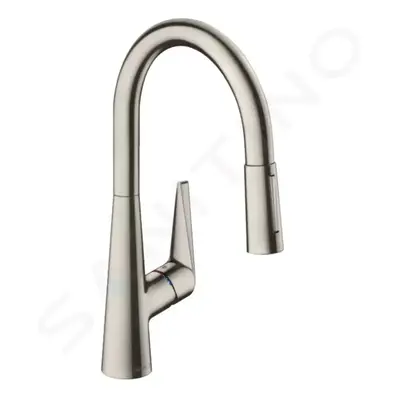 Hansgrohe 73850800 - Dřezová baterie M5116-H160 s výsuvnou sprškou, sBOX, vzhled nerezu