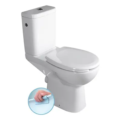 Sapho HANDICAP WC kombi zvýšený sedák, Rimless, zadní odpad, bílá