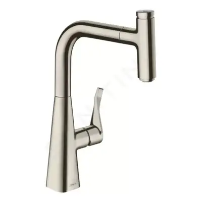 Hansgrohe 73802800 - Dřezová baterie M7115-H240 s výsuvnou sprškou, sBOX, vzhled nerezu