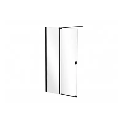 BESCO Walk-in sprchová zástěna posuvná VAYO BLACK 100 cm, černá