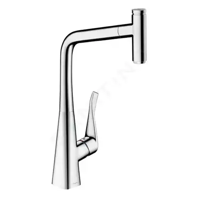 Hansgrohe 73803000 - Dřezová baterie M7115-H320 s výsuvnou sprškou, sBOX, chrom