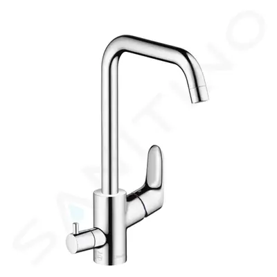 Hansgrohe 31823000 - Páková dřezová baterie s uzavíracím ventilem, chrom