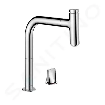 Hansgrohe 73804000 - Dřezová baterie M7119-H200 s výsuvnou sprškou, 2-otvorová instalace, sBOX, 