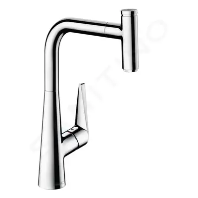 Hansgrohe 72826000 - Dřezová baterie s výsuvnou koncovkou, EcoSmart, chrom