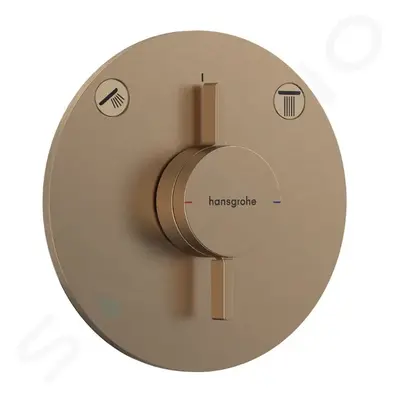 Hansgrohe 75418140 - Baterie pod omítku, pro 2 spotřebiče, kartáčovaný bronz