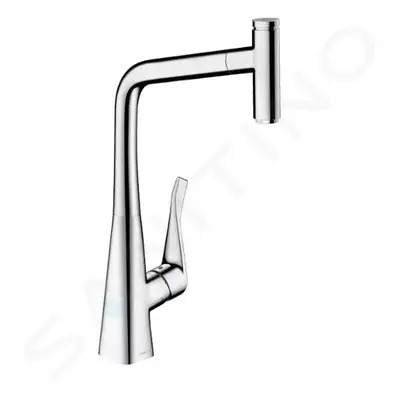 Hansgrohe 14786000 - Dřezová baterie Metris Select s výsuvnou koncovkou, EcoSmart, chrom