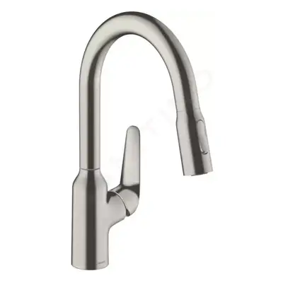 Hansgrohe 71821800 - Dřezová baterie M4216-H180 s výsuvnou sprškou, sBOX, vzhled nerezu