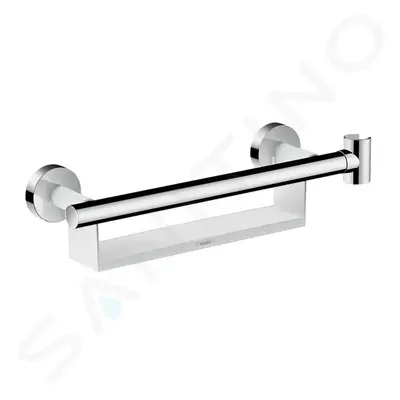 Hansgrohe 26328400 - Madlo Comfort s držákem Porter a poličkou, chrom