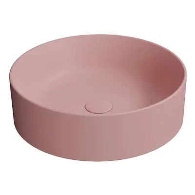 GSI KUBE X keramické umyvadlo na desku, průměr 45cm, blush mat