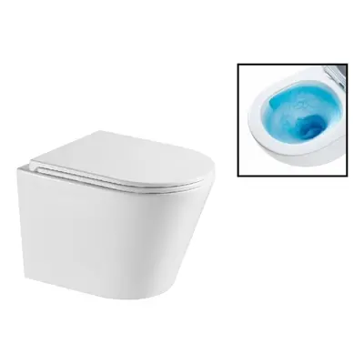 Olsen spa Závěsné WC OVALE BASSO TORNADO se SLIM sedátkem Soft-close