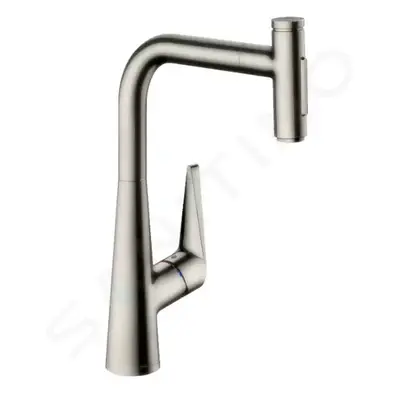 Hansgrohe 72823800 - Dřezová baterie s výsuvnou sprškou, vzhled nerezu