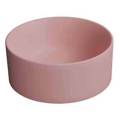 GSI KUBE X keramické umývátko na desku, průměr 32cm, blush mat