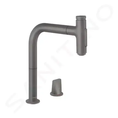 Hansgrohe 73818340 - Dřezová baterie M7120-H200 s výsuvnou sprškou, 2-otvorová instalace, sBOX, 