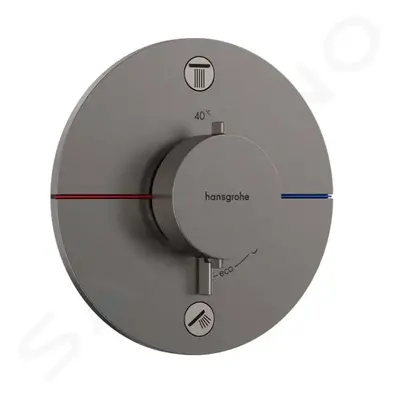 Hansgrohe 15554340 - Termostatická baterie pod omítku, pro 2 spotřebiče, kartáčovaný černý chrom