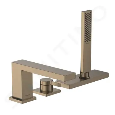 Hansgrohe 73443140 - Baterie na okraj vany, 3-otvorová instalace, sBox, kartáčovaný bronz