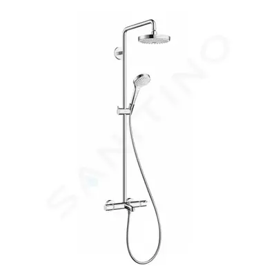 Hansgrohe 27351400 - Vanový set 180 s termostatem Showerpipe, 2 proudy, bílá/chrom