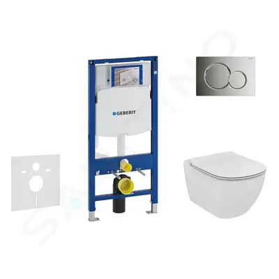 Geberit 111.300.00.5 NF2 - Set předstěnové instalace, klozetu a sedátka Ideal Standard Tesi, tla