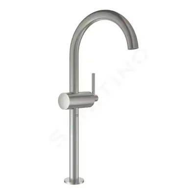 Grohe Atrio Umyvadlová baterie s výpustí a otočným výtokem, velikost XL, supersteel 32647DC3