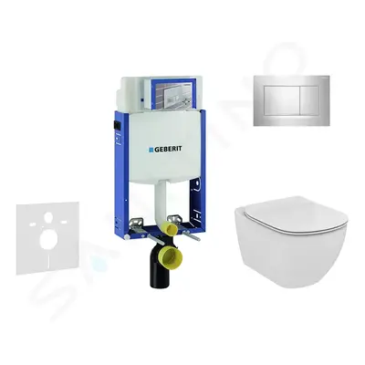 Geberit 110.302.00.5 NU6 - Modul pro závěsné WC s tlačítkem Sigma30, lesklý chrom/chrom mat + Id